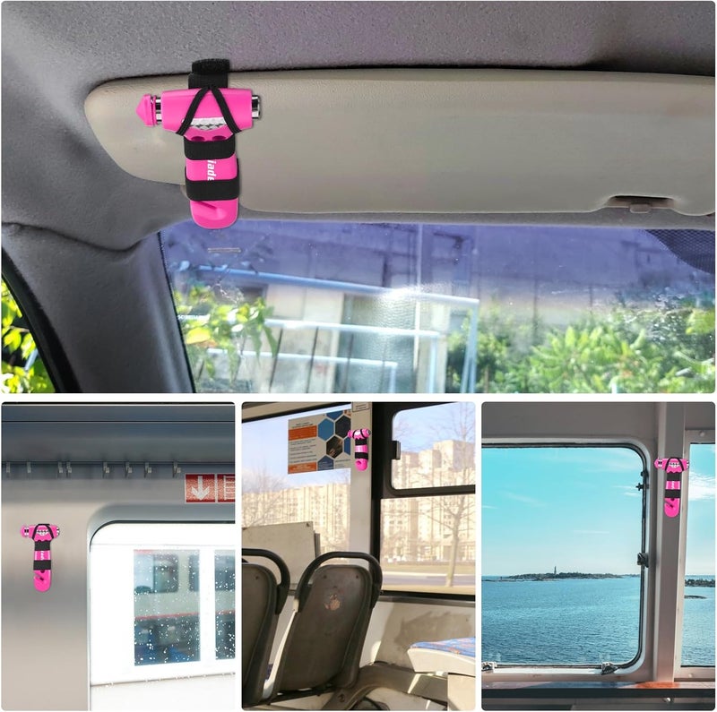 Yiader Store Window Breaker, 3-in-1 Emergency Escape Tool with Car Window Breaker and Seatbelt Cutter, Car Safety Hammer Car Essentials Tool for Women - Image 5
